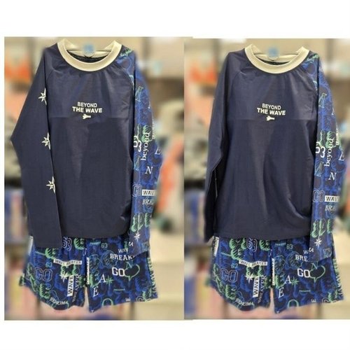 셀러허브 3 레노마수영복 HC04 *폴리백증정*남 아동 실내외 겸용 레쉬가드 상하세트 // BS2E923(NV)