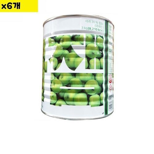 셀러허브 패션 [JHOM51U7_52EB]식재료 유통 도매 사과잼 가림 3Kg x6개