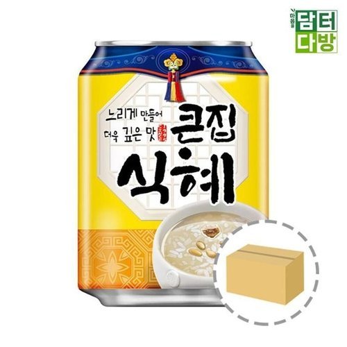 셀러허브 1 [XB6KI014_55]큰집식혜 큰집식혜캔박스 238ml(24캔)
