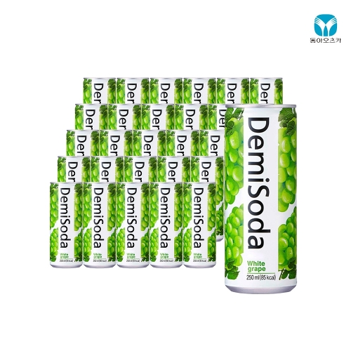 기타 데미소다 청포도 250ml x 30개 캔음료 탄산음료 음료수