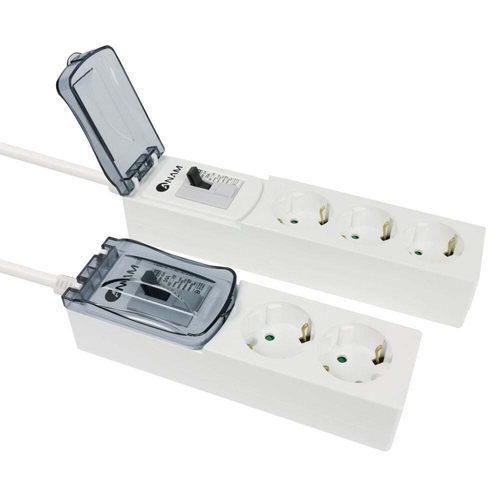 패션플러스 [HS라이프] 선풍기 냉풍기 써큘레이터 아남 2구 4 5M 멀티 콘센트 연장선 전원스위치