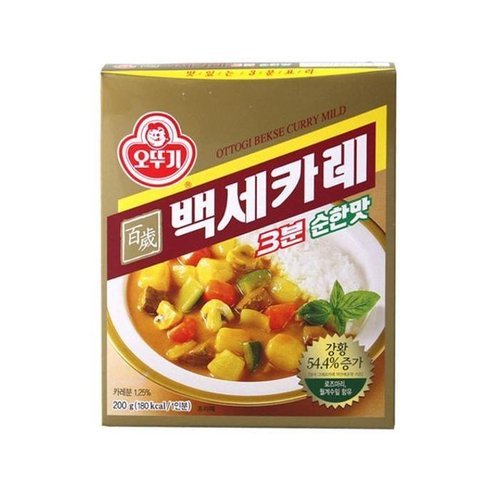 셀러허브 1 [XB8747O6_48]오뚜기 3분백세카레순한맛200g 즉석식품