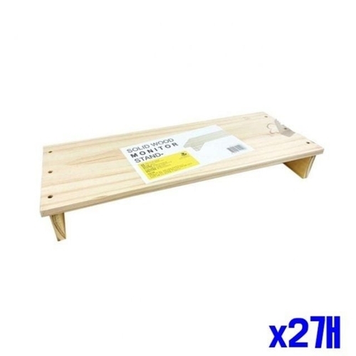 기타 공간활용 원목 우드 모니터 받침대 x2개 모니터받침대 (KYR-WF7E62F)
