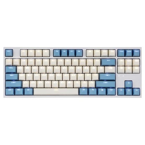 셀러허브 가전 COX 키보드 유선 CK87 크림블루 게이트론 LED 게이밍 (크림블루) (택1) (52314022)