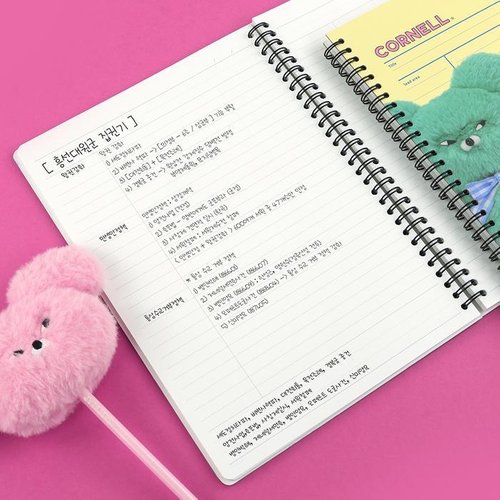 셀러허브 생활리빙 [핑크풋] 와사비베어 코넬 대학 노트