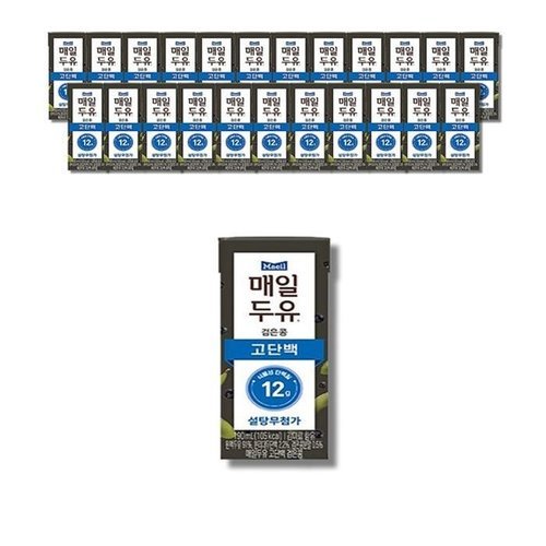 셀러허브 식품 매일두유 검은콩 고단백 190ml 24개 3박스 (51563392)
