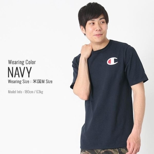 챔피온 남성 반팔티셔츠 BIC-C GT19 네이비_P302637189