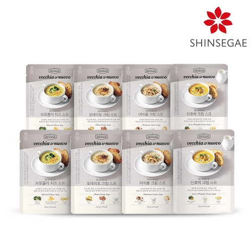 신세계푸드 베키아에누보 스프 8팩 (브로콜리2+머쉬룸2+포테이토2+단호박2)