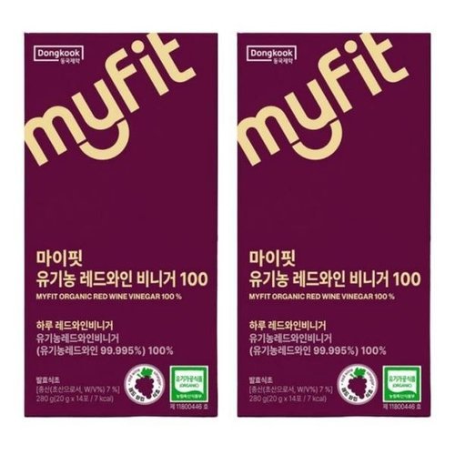 기타브랜드 동국제약 마이핏 <b>레드</b><b>와인</b> <b>비니거</b> 100 14포 x 2개_P442376656