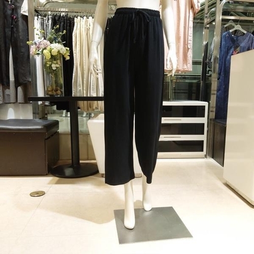 [패션플러스][앙탈]   33096100BKBK9부린넨밴딩통바지