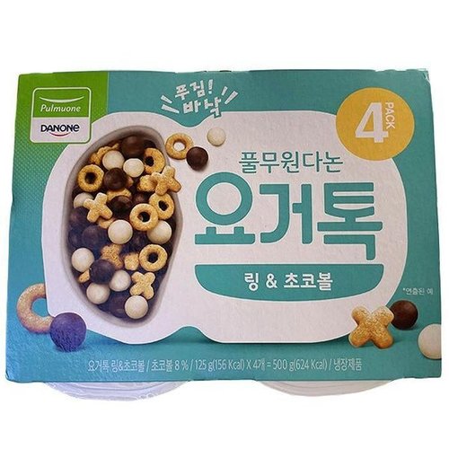 셀러허브 식품 풀무원다논요거톡 링초코볼(125g*4입) x 2개 d46101