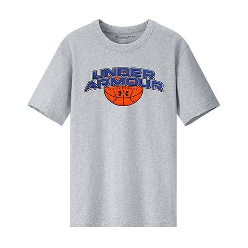 [언더아머][언더아머] 언더아머 BBALL 워드마크 반팔티 남자 1370233-011