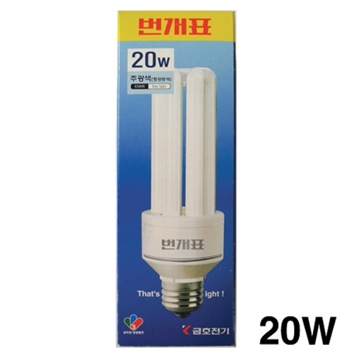 기타 [번개표] 삼파장 형광등 20W-DM 주광색