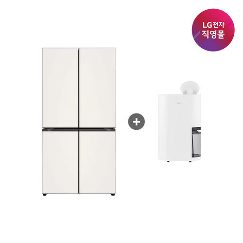 엘지전자 LG전자 [세트모델특가]LG 디오스 AI 오브제 냉장고 870L H876GBB031 + 휘센 오브제 제습기 21L DQ214MWGA