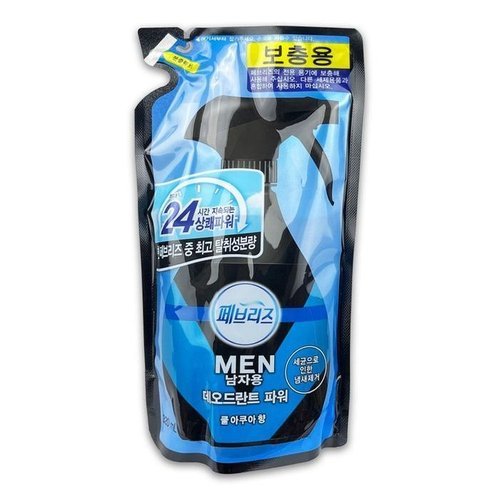 셀러허브 1 [RG5PMO6U]페브리즈 섬유탈취제 맨 쿨아쿠아향 리필 320ml