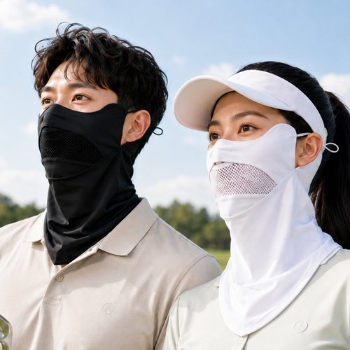 KYJ 김영주골프 김영주골프 여름 남녀공용 자외선차단 메쉬 스포츠 페이크 마스크 KQSXMK14