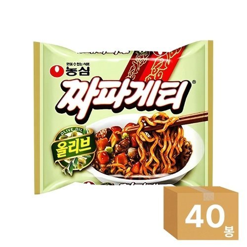농심(주) 올리브<b>짜파게티</b> 140g 1box,<b>40봉</b>+랜덤박스_P441242109