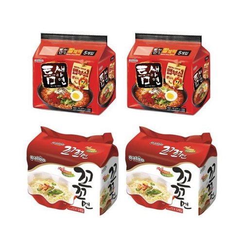 [셀러허브 식품]팔도 틈새라면, 120g, 10개 + 꼬꼬면, 115g,