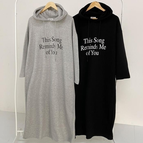 패션플러스 [강물처럼] 빅사이즈원피스 V719L511 리드미후드원피스 BA (43396408A)