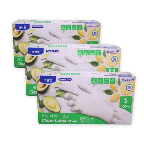 알티피아 크린랩 라텍스 장갑 100매 소 (WC1963D)