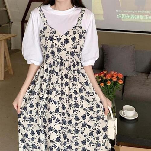 패션플러스 모노무드 MDER5762 코디 편안한 스판 매력적인 빅사이즈 편한원피스 면