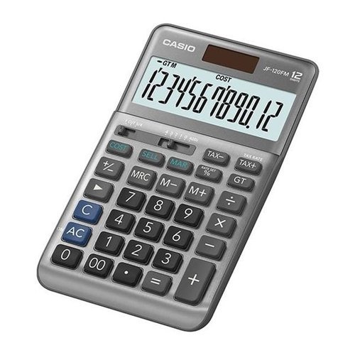VY협력업체 브이와이 [VCM1037R]CASIO 계산기 그레이/핑크 JF-120FM