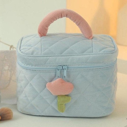 셀러허브 1 [XBI75206]브러쉬 화장품 메이크업 패브릭 파우치 가방