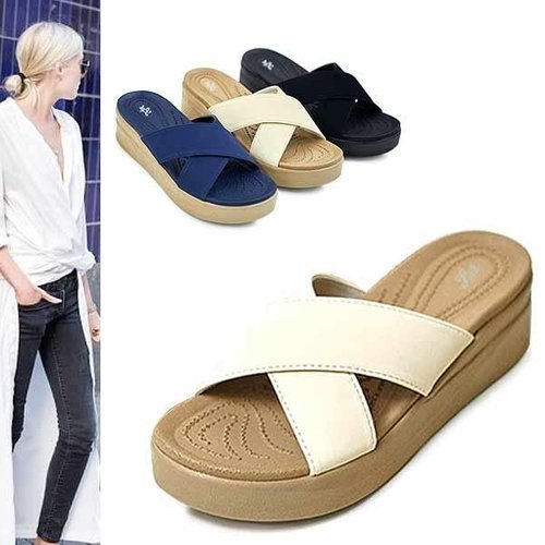 [kami et muse]kami et muse 크로스 스트랩 컴포트 슬리퍼KM21s194-1_P305646575