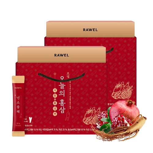 로엘 오늘의홍삼 30포 2세트 / 석류 홍삼 선물세트