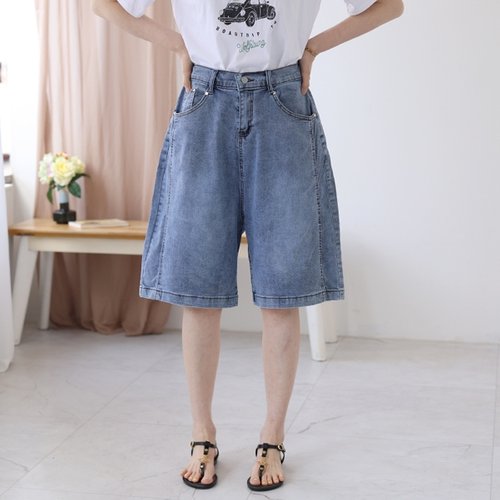 웬디즈갤러리 토토 5부 데님 반바지