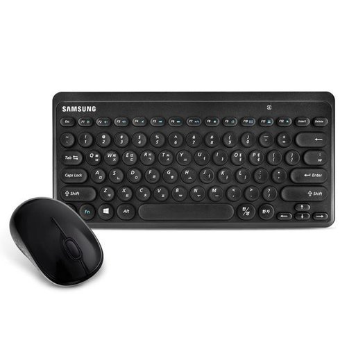셀러허브 가전 삼성전자 2.4 GHz 멤브레인 무선 미니 키보드 마우스 (블랙) (SRP-9610B) (52570921)