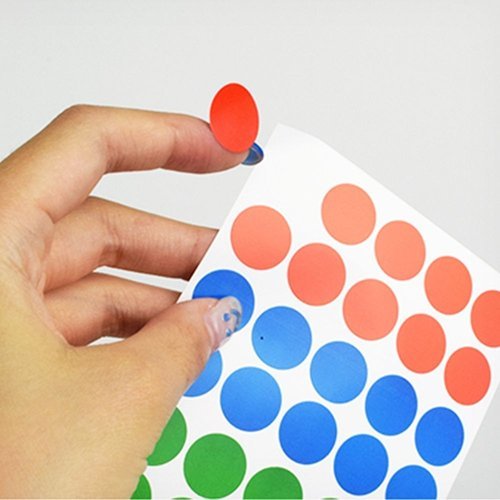 브이와이 [VCKN56MR]다꾸스티커 원형 스티커 설문조사 출석 7매 16mm