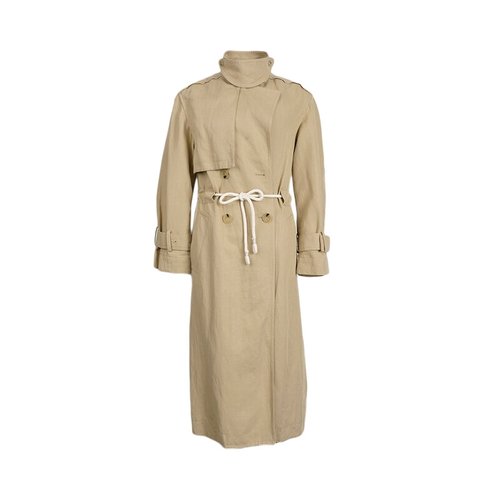 [중고] 기타 (중고명품) 빈스 44 베이지 코튼 여성 코트 14797777