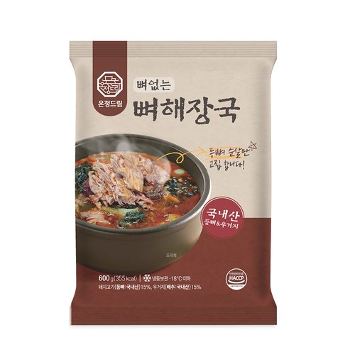 온정드림 뼈없는 뼈해장국 600g * 6팩