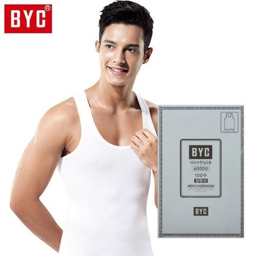 셀러허브 1 [XB8J633O]BYC 남성 순면 100수 민소매런닝 DOLI6038