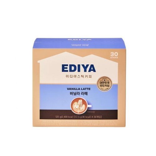 셀러허브 1 [XBKH8ML2_47]이디야 바닐라라떼 17 5gx30T 탕비 간식 티타임