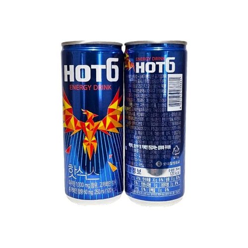 셀러허브 식품 롯데칠성음료 핫식스 오리지널 에너지음료 고카페인 250ml x 30개