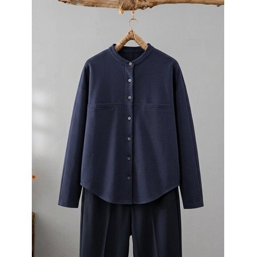 패션플러스 [소무무] 단정한 밴드넥 절개 자켓 S26CJK155