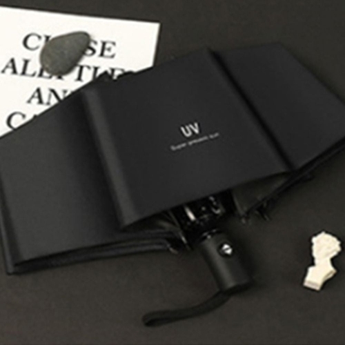 기타 우산답례품 여름 검정색 3단 자동 우산 양산 폭염 무더위