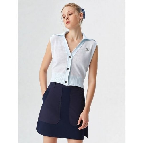 맥케이슨 여성 스몰피스 스웨터 베스트 라이트블루 MDW2SV604LBL_P391941420