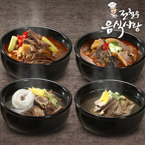 전철우 나주곰탕 2팩 + 장터국밥 2팩 + 육개장 2팩 + 소갈비탕 2팩