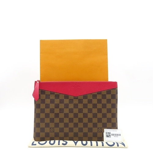 루이비통 [중고] 루이비통 고이비토 중고명품 Louis Vuitton(루이비통) N60262 다미에 에벤 캔버스 스칼렛 데일리 파우치 클러치
