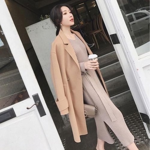 셀러허브 1 [XB75299N_55]여성 롱 슬림핏 허리끈 원피스 (35124782)