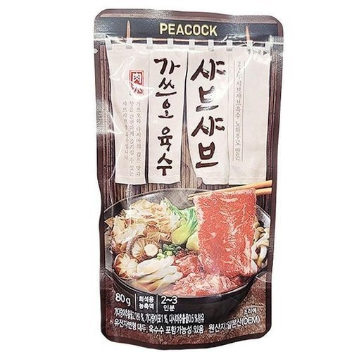 셀러허브 식품 [피코크] 샤브 샤브 가쓰오 육수 80g d41344 (29287373)