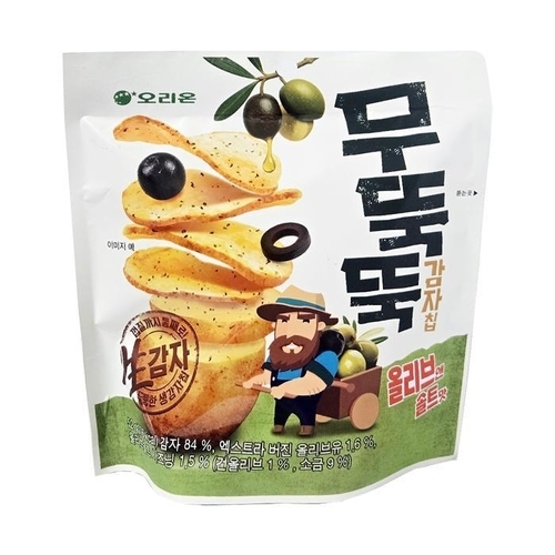 셀러허브 식품 [오리온]오리온 무뚝뚝 감자칩 올리브앤솔트 52g  12개