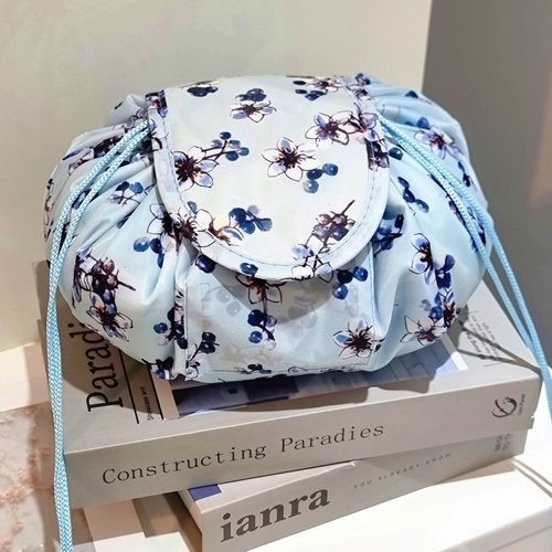 신상오픈런 |CMB3D77|플라워 꽃무늬가방 패브릭 바인딩 복조리가방 클러치