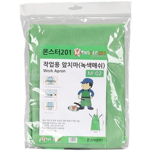 셀러허브 패션 [QNU657VX_56]보호앞치마 메쉬 그린 프이즈(몬스터201)