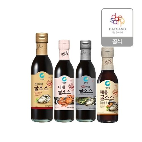 청정원 청정원 굴소스4종 골라담기 (직화파기름465/대게480/해물250/프리미엄500)21922745634573