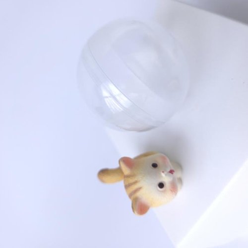 셀러허브 1 투명뽑기캡슐 45mm 랜덤뽑기_로또 추첨 이벤트 랜덤뽑기 미니어처_장난감