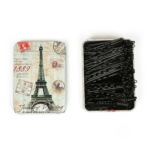 기타 올림머리 머리핀 검정 실핀 물결형 200p-WE1E8F7